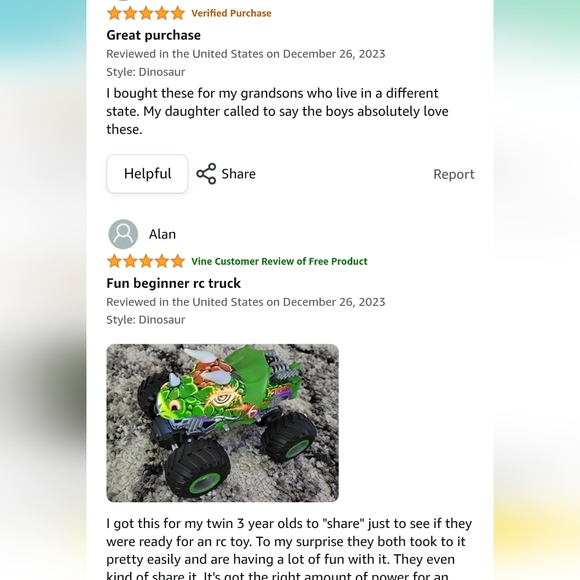 Prefontaine Remote Control Monster Truck/Off Road Vehicle - green dinosaur - Picture 14 of 16